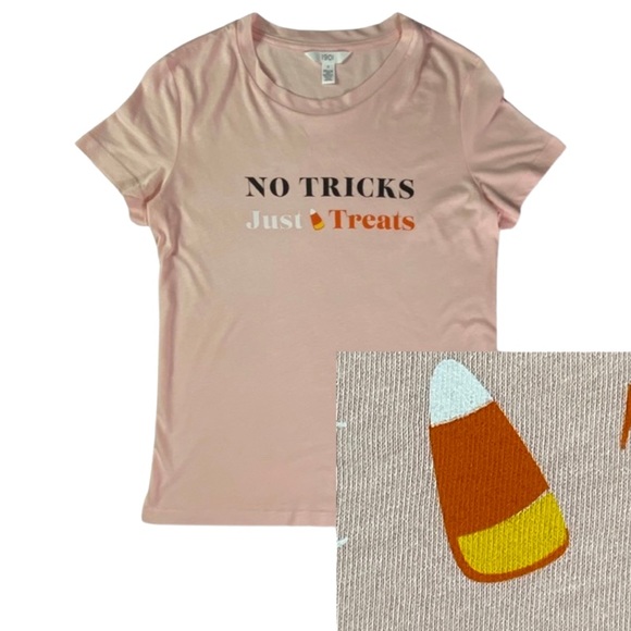 Halloween Graphic Tee, Candy Corn, Orange Crewneck, Trick or Treat!! - Picture 1 of 12